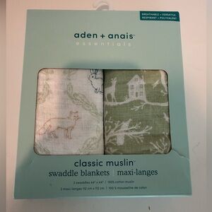 Aden & Anais Swaddles 2 Pack Harmony Fox Bunny Deer